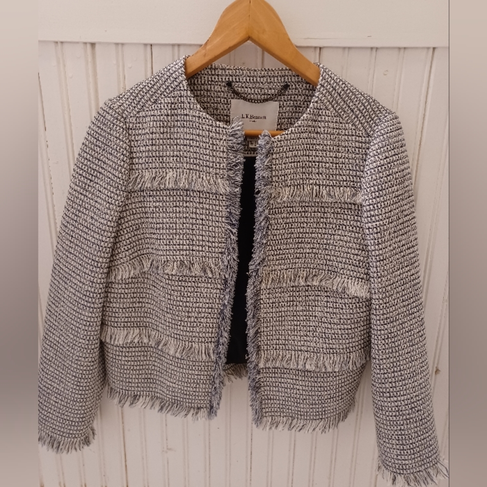 LK Bennett cropped jacket, sz 4